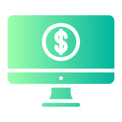 online banking gradient icon