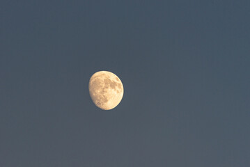 Blue Hour Elegance: Waning Moon Leftward