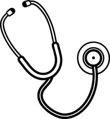 stethoscope isolated on white background