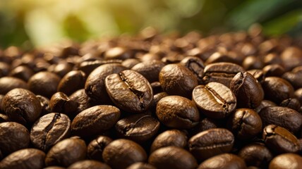 Fototapeta premium Close-up of coffee beans