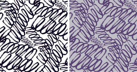 Fototapeta premium Trendy hand drawn doodle abstract pattern background, bag print, clothes fashion. 100% hand drawn vector image.