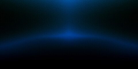 Obraz premium Dark blue gradient background with blue glow, abstract noise texture, smooth and mysterious digital design
