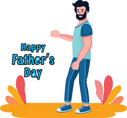 Happy Father's Day Greeting Card with Love and Gratitude