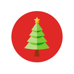 Festive Decorated Christmas Tree Vector Graphic For Holiday And Winter Seasons