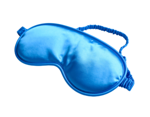 Blue sleep mask for restful sleep and relaxation
