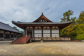 Obraz premium Toshodai-ji Temple is located in Nara City,Nara Prefecture,Japan is the head temple of the Ritsu Sect of Buddhism in Japan.UNESCO designated as World Heritage Site.