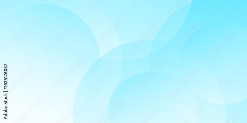 Poster abstract blue gradient background with overlapping circular shapes. vector illustration. eps10
