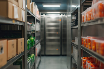 Cold storage are of a restaurant