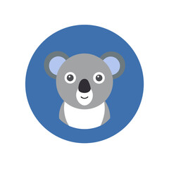 Naklejka premium Charming Koala Bear Vector Illustration For Australian Themed Art And Souvenirs