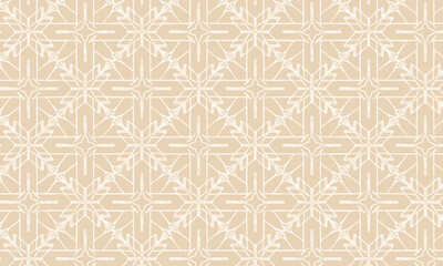 Minimalist Geometric Snowflake Line Art Pattern