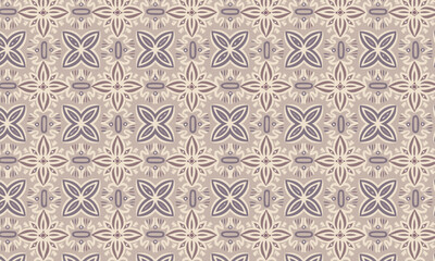 Classic Monochrome Damask Pattern in Baroque Style