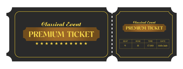 Exclusive luxury golden ticket , premium and mystery	
