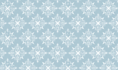 Elegant Snowflake Seamless Pattern for Winter and Christmas