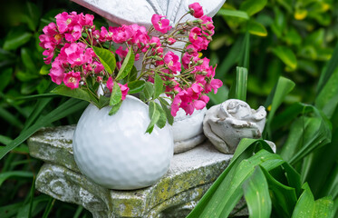 Rosenblüten in einer weißen Vase