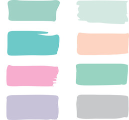 colourful pastel  brush