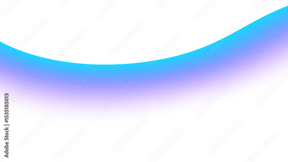Poster blurred transparent gradient background. elegant blue wavy line on transparent png overlay backgroun
