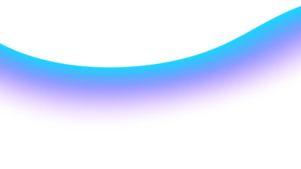 Blurred transparent gradient background. Elegant blue wavy line on Transparent png overlay background