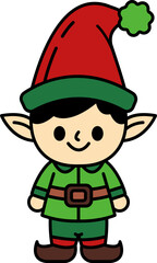 illustration of a cartoon elf
