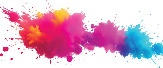 
A Captivating Abstract Watercolor Composition Featuring Bright and Bold Color Streaks, Splashes, and Brush Strokes on a White Canvas, Creating a Beautiful, Energetic Explosion of Color.
