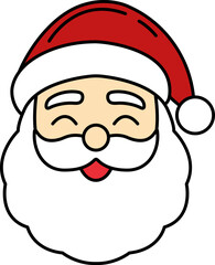 A cartoon of Santa Claus