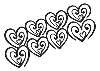 Abstract heart pattern for Valentine's Day.

