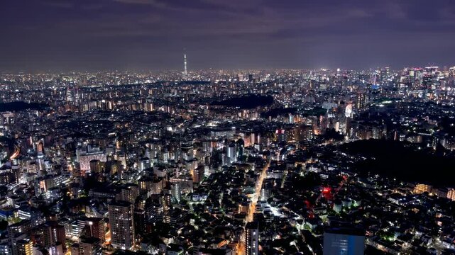 東京夜景・ドローン撮影イメージ