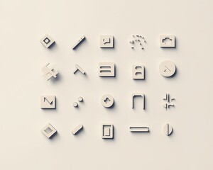 Minimalist Icons Bundle for CSS Reboot Functions and Reset Symbols