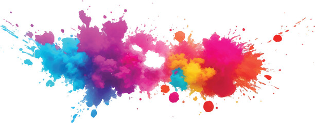 Stunning Watercolor Streaks, Stains, and Explosive Splashes in Vivid, Radiant Colors, Layered with Bold Brush Strokes and Set on a Clean White Background for a Modern, Artistic Impact.
