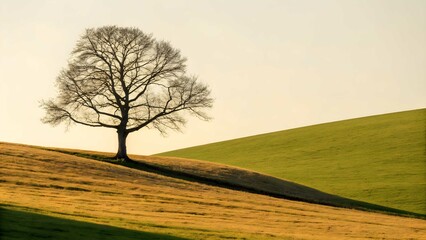 Obraz premium Lone tree landscape nature scenic view