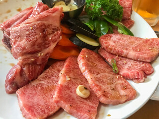 Delicious Marbled Beef Platter