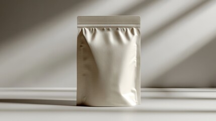 Blank white stand up pouch mockup