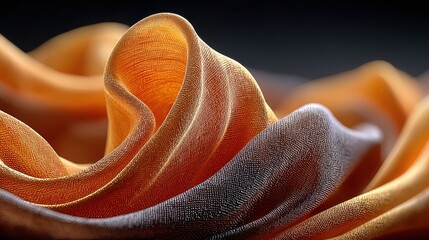 Abstract draped fabric texture in gold and gray