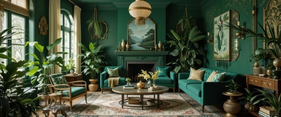  Lush Greenery, Macrame Accents Woven Textures