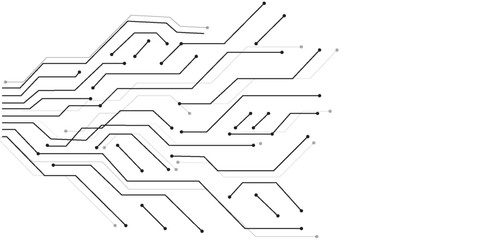 Motherboard technology abstract texture design. Creative idea AI banner concept for internet technology. Software coding. Digital concept for poster, cover, banner, header, web, presentation template.