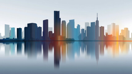 Obraz premium Summer landscape. Beautiful summer mountain panorama. Natural background USA. Green mountains and layers of hills. Election day in USA. America day. Festive mood on President's day