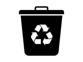 green recycle bin icon