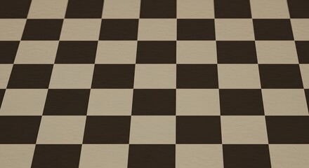 Fototapeta premium Abstract Checkerboard Pattern Brown and Beige Squares Background Texture