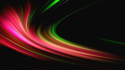 3D Render Abstract multicolor visualization.