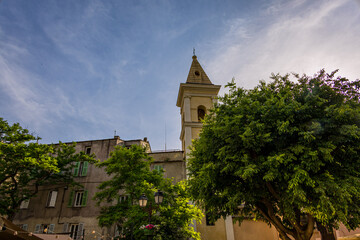 Le village de Saint Florent sur le Cap Corse en France