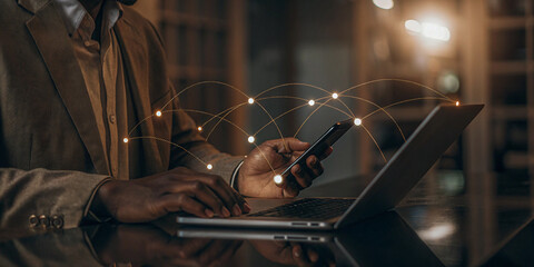 Global Networking: A Businessman's Use of Laptop and Mobile Technology for Connectivity