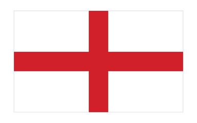Obraz premium Flag icon of England. England Official National Flag. Flat Digital Vector Illustration of England Flag and National Emblem. Rectangular England Flag Icon – Standard Size and Colors. 