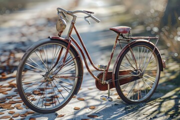Premium Quality Picture of Bicycle Ride or Commuting for Exercise and Sustainable Transport