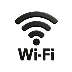 wi fi icon on transparent background 