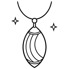 Mystic Moon Pendant Outline