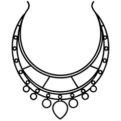 Mystic Moon Pendant Outline