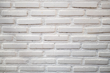 Textured White Brick Wall Background
