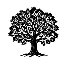 Obraz premium vector tree silhouette