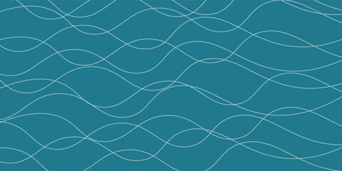Seamless wave pattern. Water waves. Wavy lines