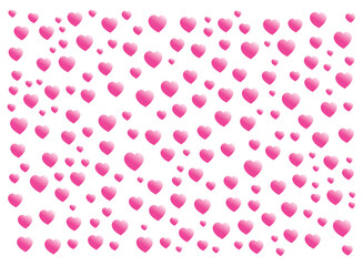 Bubble pink love pattern on white background, perfect for valentine's day