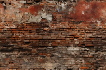 old brick wall brown color for background or texture